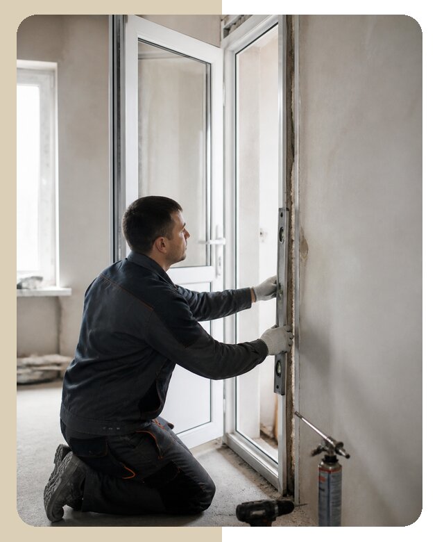 Профессиональная установка пластиковой двери под ключ в Норильске