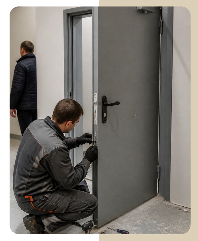 Ремонт противопожарной двери в Норильске по цене 6750 р. | ДвериЛегко-Нрл