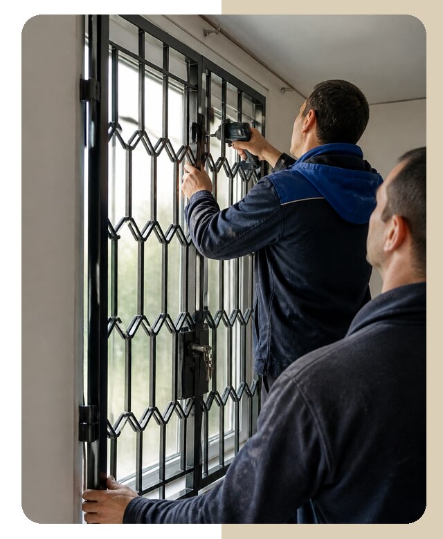 Установка распашных решеток в Норильске цена от 6750 р. | ДвериЛегко-Нрл