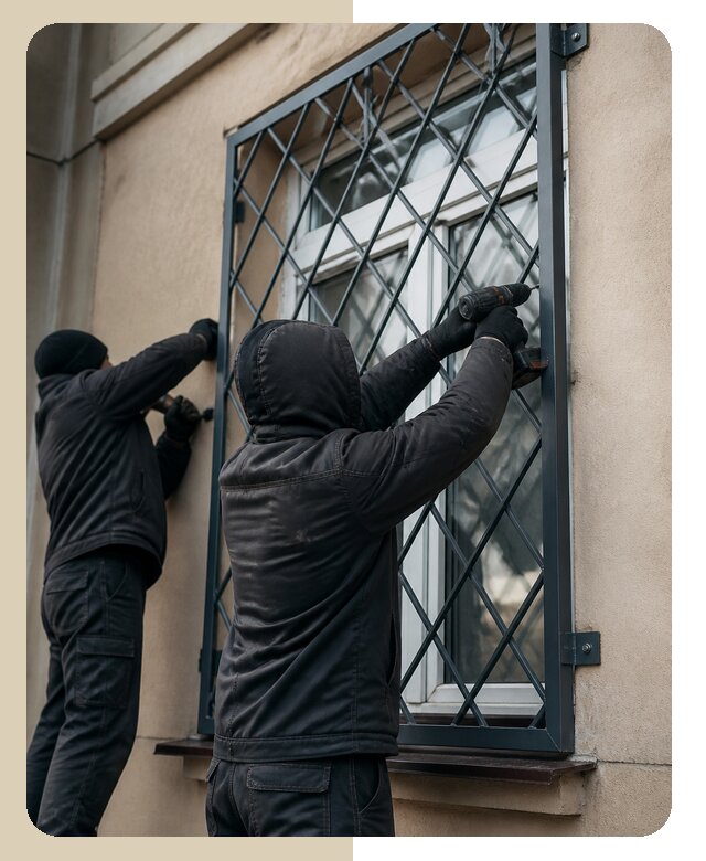 Установка антивандальных решеток на окна в Норильске